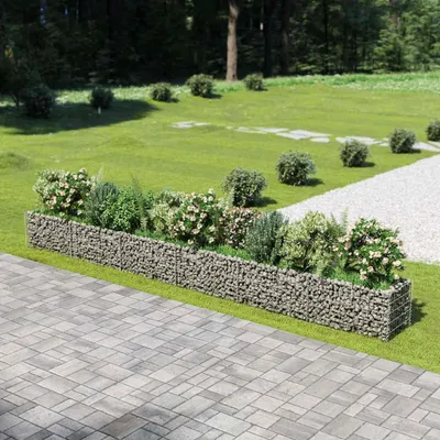 Image de vidaXL Gabion haut-plateau Acier galvanisé 540×50×50 cm