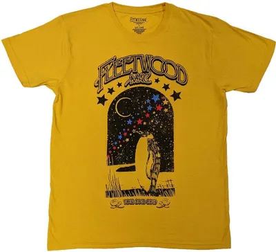Immagine prodotto di Fleetwood Mac - Maglietta "Tour 2018 - 2019" per uomo/donna unisex RO9871 (M) (Giallo/Nero)