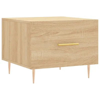 Image de vidaXL Table basse chêne Sonoma 50x50x40 cm bois composite