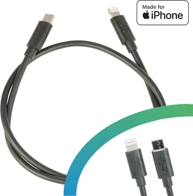 Produktbild von E-Bike USB-Ladekabel Micro A - Apple Lightning - made for iPhone