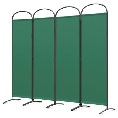 Zdjęcie produktu dla Angel Living 4-częściowy ekran łukowy 225X185CM ekran prywatności ekran balkonowy ekran balkonowy przegroda dzieląca pokój, zielony