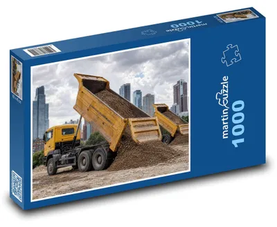 Obrázok produktu pre Puzzle 1000 Nákladné autá v meste - martinpuzzle