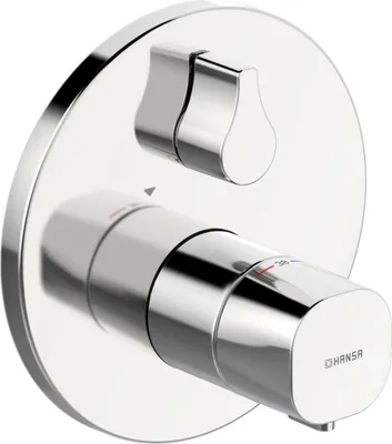 Produktbild von HANSA HANSALIVING Wannen- und Brausearmatur, Fertigmontageset/Thermostat, rund, ohne Sicherungseinrichtung, 81149552