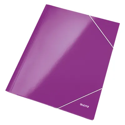 Produktbild von Kartónový obal lesklý s gumičkou Leitz WOW purpurový