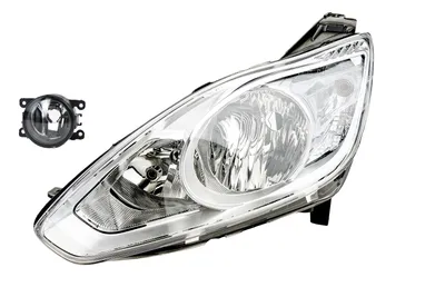 Zdjęcie produktu dla Reflektory pasujące do Ford C-Max, lata produkcji: 12/2010 - 05/2015, typ żarówek: H7, H1, światła przeciwmgielne. Numery części: 1704506, 1686741, 1687474, 1787130, AM5113W030AC, AM5113W030AD, AM51