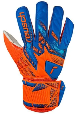 Immagine prodotto di Reusch - Guanti da portiere "Attrakt Solid" per bambini PP11666 (8) (blu/arancione)