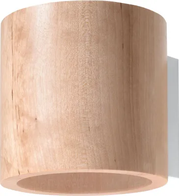 Image de Applique ORBIS bois naturel 1xG9 8W bois 10x12x10cm Sollux Lighting