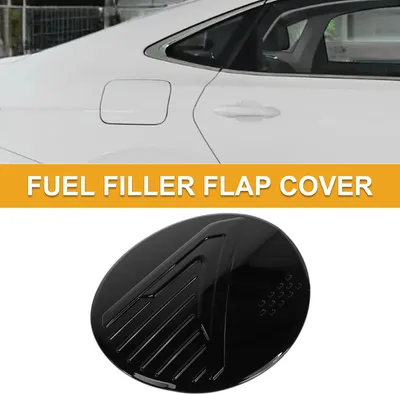 Image de Capuchon De Porte De Réservoir De Carburant Pour Subaru Crosstrek 2024-2025 Couvercle De Trappe De Remplissage De Carburant De Type Adhésif Abs Noir