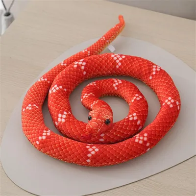 Produktbild von Plüschschlange Kuscheltier 160 cm Rot