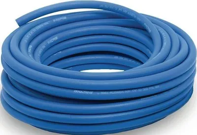 Image de Riegler Tuyau d'atelier en caoutchouc plein BluBird, bleu, 6x3mm, 50m 50 pces