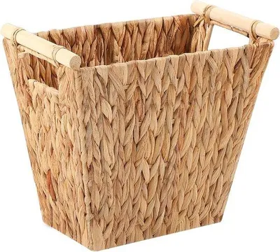 Produktbild von Famanu Abfalleimer Wasserhyazinthe - Handgewebter Korb - 20 Liter - Natürlich