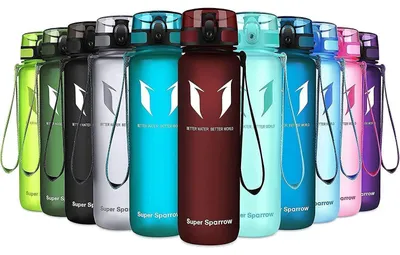 Productafbeelding van Drinkfles van Tritan, BPA-vrij, 1000 ml, in de kleur Imperial Red