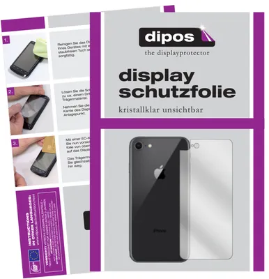Produktbild von 2x ochranná fólie displeje pro Apple iPhone SE (2020) zadní čirá ochranná fólie displeje dipos