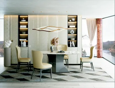 Produktbild von Esstisch Tisch Gruppe Esszimmer Wohnzimmer Garnitur Holz Design Luxus Modern Neu