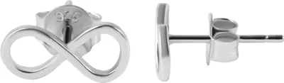 Produktbild von 925/- Echt Silber Ohrstecker "Uberta", Unendlichkeitssymbol