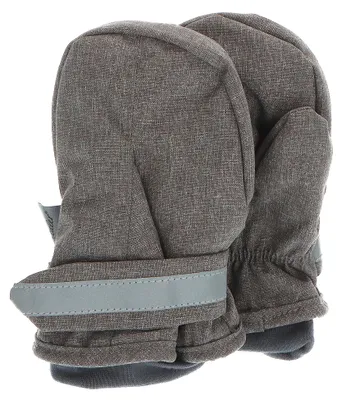 Produktbild von Sterntaler Unisex Kinder Fäustlinge Melange mit Daumen, Klettverschluss mit Refl
