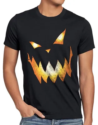 Produktbild von style3 Kürbiskopf Halloween Herren T-Shirt