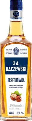 Produktbild von Wodka J.A. Baczewski Orzechówka (HaselnussWodka) 0,5L | Flavoured Vodka , Aromatisierter Wodka |500 ml | 38% Alkohol | J.A. Baczewski | Geschenkidee | 18+