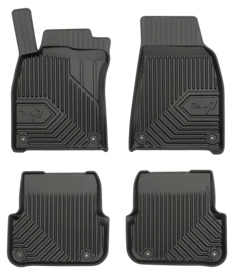 Productafbeelding van Rubberen automatten voor Audi A6 C6 2006-2011 – 4-delig, zwart, op maat
