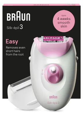 Produktbild von Braun Silk-épil 3 3-031, Pink, Weiß, 20 Pinzette, SoftLift, AC, Deutschland