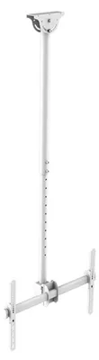Immagine prodotto di Supporto a soffitto bianco per monitor TV 37-70" orientabile, inclinabile, rotante, regolabile in altezza, DEHA-946L-W