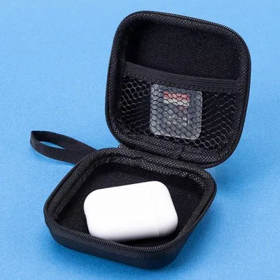 Produktbild von Kopfhörer-Tasche - Schutzhülle für In-Ear-Kopfhörer - Kopfhörer-Abdeckung in Schwarz