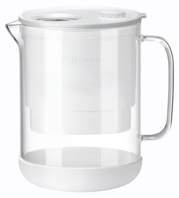 Wasserfilterkanne aus Glas, 2,5 L, 5-Stufen-Filter, NSF-zertifiziert