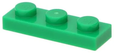 Produktbild von 10x LEGO Platte 1 x 3 (3623) - Grün