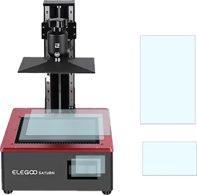 Produktbild von [2 Stück] Screen Protector passend für Elegoo Saturn 4K MSLA 3D Drucker Komplett Schutzfolien Set LCD Display und Touchpad