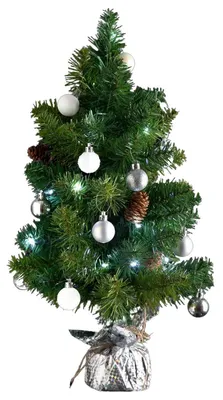 Produktbild von Künstlicher Weihnachtsbaum LED, geschmückt, 50 cm