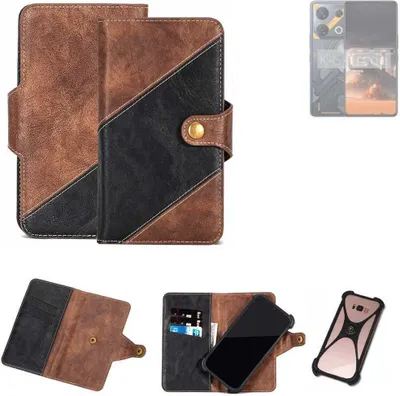 Produktbild von K-S-Trade Handyhülle Schutzhülle Bookstyle Case kompatibel mit Infinix GT 10 Pro Klapphülle Cover Hülle Schutztasche 1x