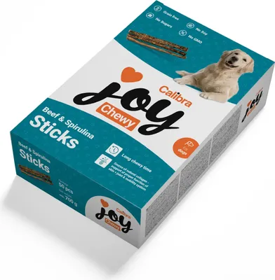 Imagen del producto de Palitos masticables para perros Joy, sabor a ternera y espirulina, 700g