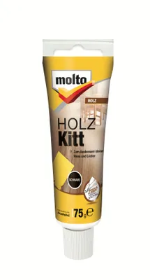 Produktbild von Molto Holzkitt Schwarz 75 g Reparaturspachtel Löcher füllen