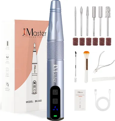 Obrázek produktu pro JCMaster frézka na nehty, elektrický pilník na gelové nehty, elektrická frézka na nehty pro domácí nehtový salon