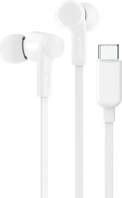 Produktbild von Belkin Rockstar In Ear Kopfhörer Kabel, USB-C, weiß G3H0002hqWHV2