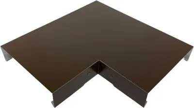 Produktbild von 90° Ecke für Mauerabdeckung Alu Braun Zuschnitt 33 cm - Siehe Skizze