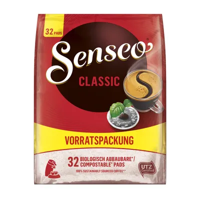 Produktbild von Senseo CLASSIC BIG PACK Kaffeepads Arabica- und Robustabohnen 32 Pads