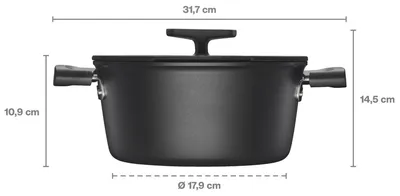 Zdjęcie produktu dla Garnek 3,5 l z powłoką nieprzywierającą i z pokrywką (d. 1052227) Hard Face