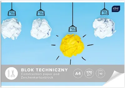 Immagine prodotto di Interdruk blocco di carta da costruzione A4 10 fogli 170g/m²