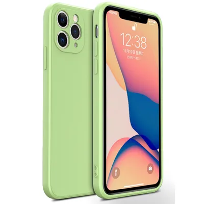 Obrázek produktu pro iPhone 11 Pro Max Pouzdro, Tekuté Silikonové Gumové Pouzdro, Nárazuvzdorné a Odolné proti Poškrábání pro iPhone 11 Pro Max zelené