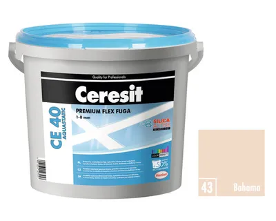 Obrázek produktu pro Spárovací hmota CERESIT CE 40 Aquastatic 5 kg 43 bahama