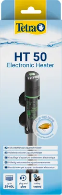 Produktbild von Tetra HT 50 Heizer für 25-60 L Aquarien - leistungsstarker Aquarienheizer zur Abdeckung unterschiedlicher Leistungsstufen mit Temperatureinstellknopf