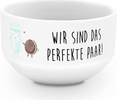 Produktbild von Mr. & Mrs. Panda schale Milch Keks - Weiß - Geschenk, Schüsselchen, Milk, dessertschale, Müslischale, porzellanschüssel, Kekse, Gute Laune, Kaffee, suppenschale, Cookie