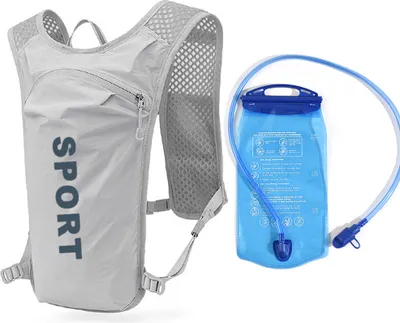 Produktbild von 5L Fahrrad-Trinkweste-Rucksack Atmungsaktiver Laufsport-Rucksack mit 1,5L Wasserblase