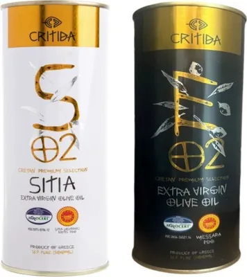 Produktbild von 2er-Set Öle, Olivenöl, Extra Vergine, 2x500ml, griechische Olivenöle, Griechisches Sitia CRITIDA Premium, Öl, griechische lebensmittel