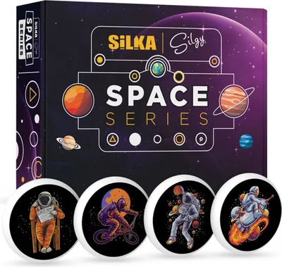 Produktbild von Silka 36 Stück SPACE Radiergummis | Radierer für Kinder und Erwachsene | Geburtstag Gast-Geschenk Kindergeburtstag Geschenktüte Belohnung Set EN71