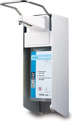 Produktbild von HYGOSTAR Wandspender weiß für 500 ml Flaschen