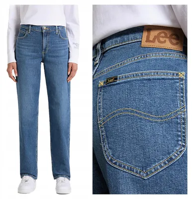 Produktbild von Lee | Damenjeans Jane Denim Stretch Straight Fit klassisch modern Baumwolle W26 L31