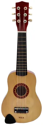 Imagen del producto de Guitarra Viga De Madera Para Niños Natural 21 Pulgadas 6 Cuerdas