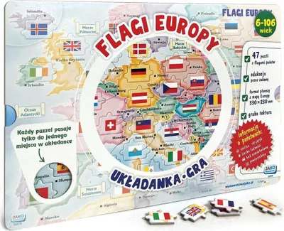 Obrázok produktu pre Skladačka/hra Vlajky Európy